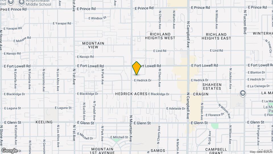 1317 E Hedrick Dr Map and Location Details