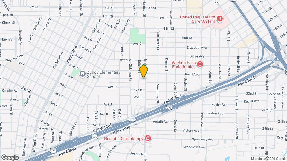1616 Harrison St Map and Location Details