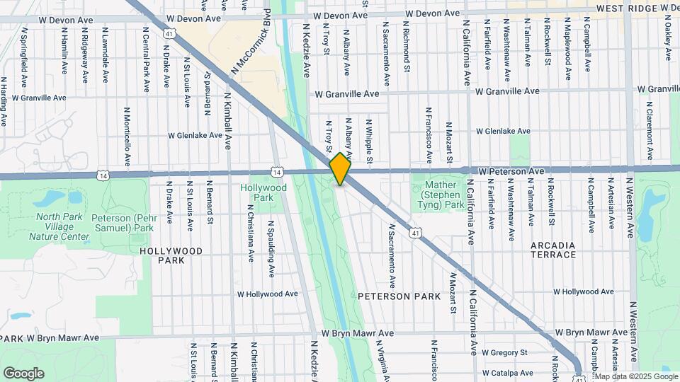 5940 N Virginia Ave Mapa y Detalles de la Ubicación