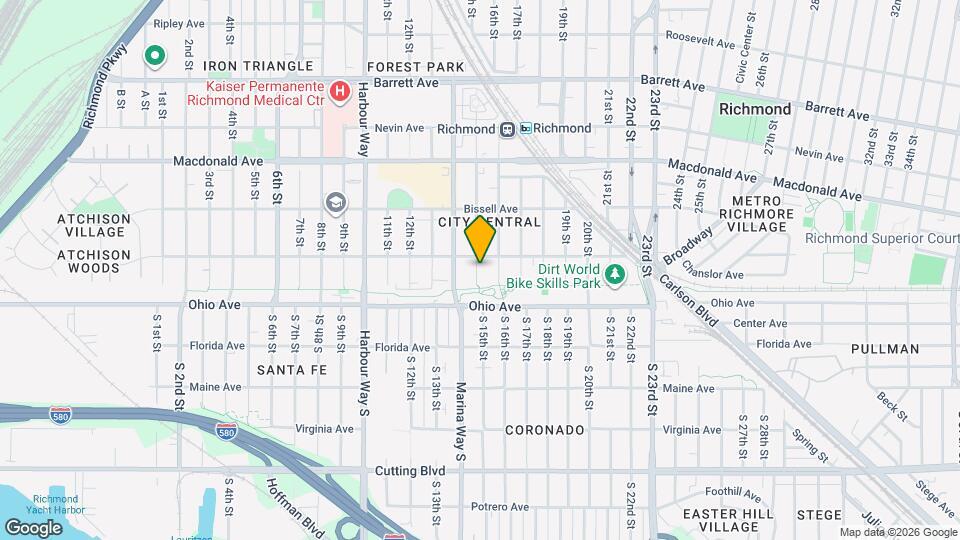 36 15th St Map and Location Details