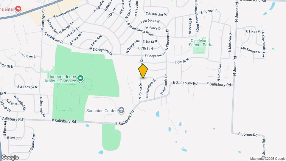 413 N Ponca Dr Map and Location Details