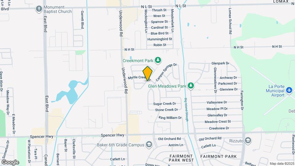 809 Willow Creek Dr Map and Location Details