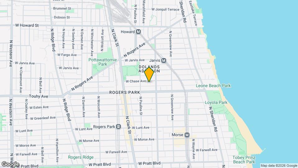 1621 W Chase Ave Map and Location Details