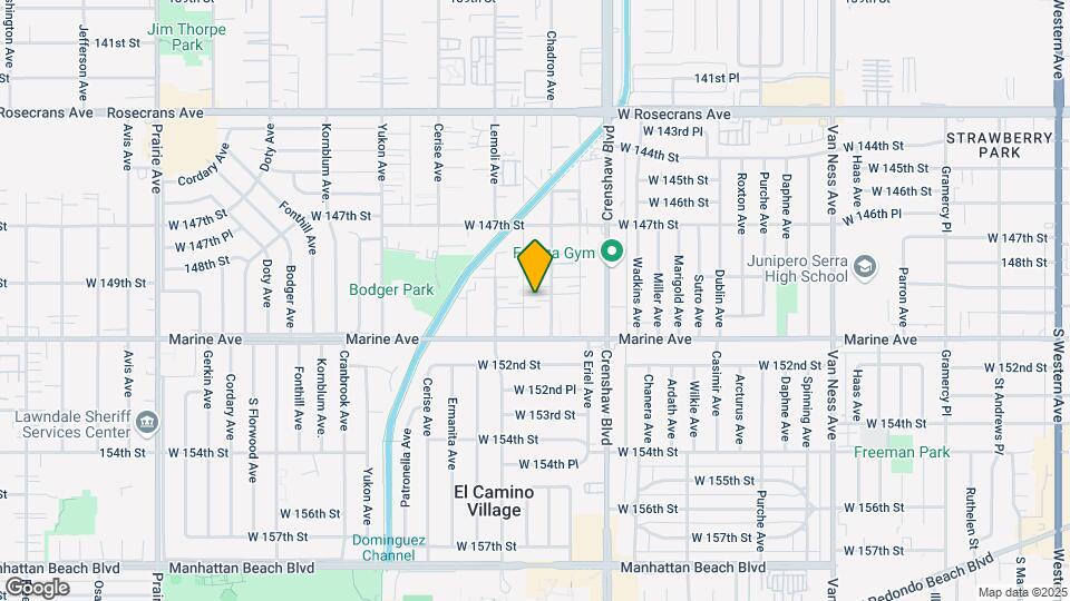 14917-14921 Chadron Ave Mapa y Detalles de la Ubicación