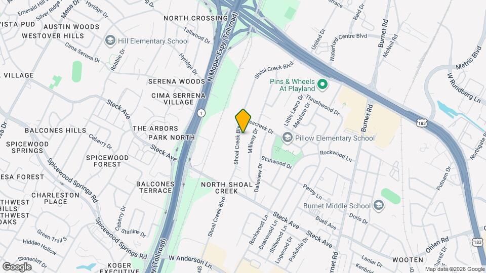 8505 Shoal Creek Blvd, Unit 5-211 Map and Location Details