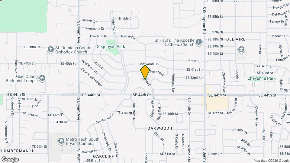4225 Clendon Way Map and Location Details