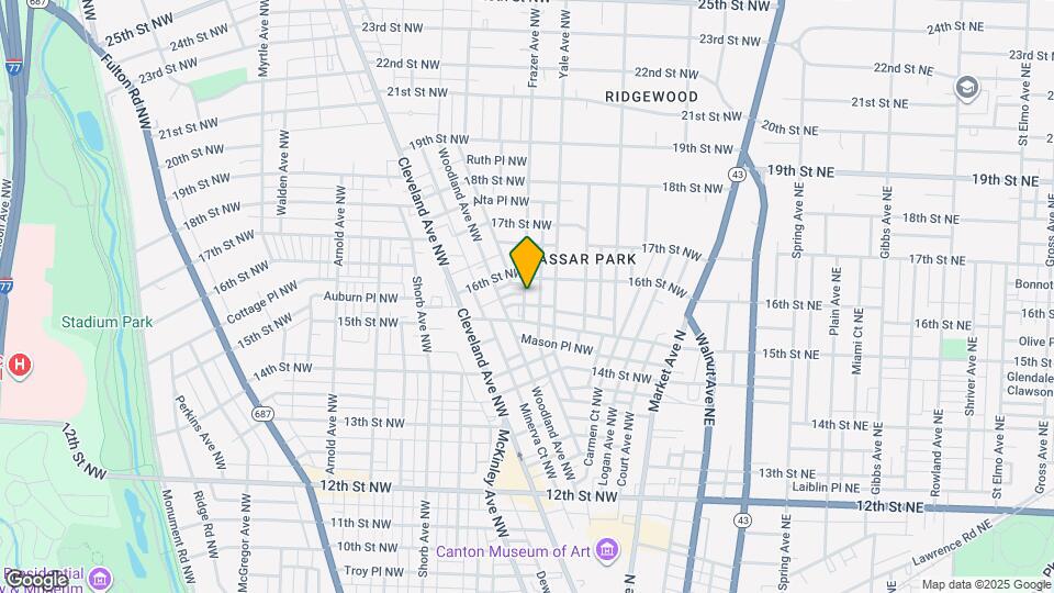 1520 Frazer Ave NW Map and Location Details