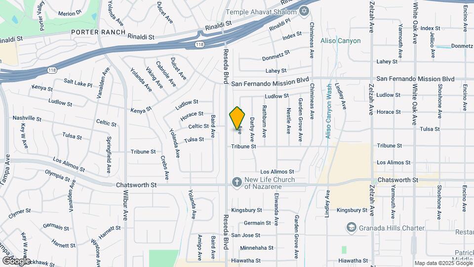 10901 Canby Ave Map and Location Details