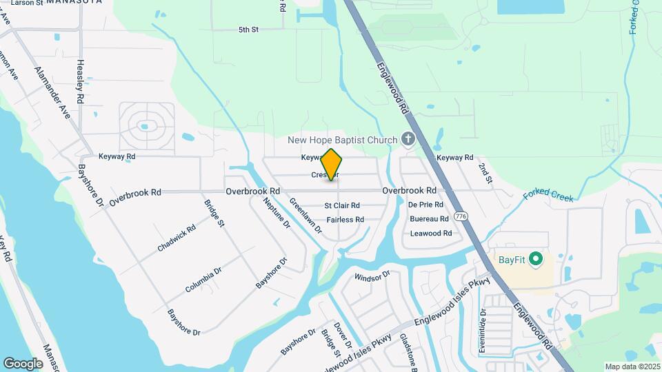 1504 Overbrook Rd Map and Location Details