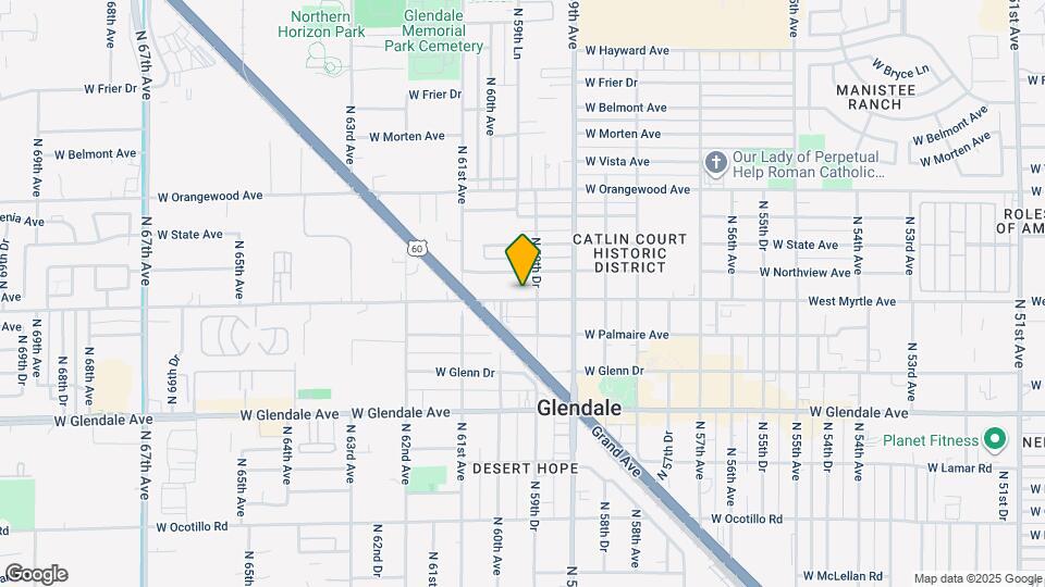 5946 West Myrtle Ave Map and Location Details