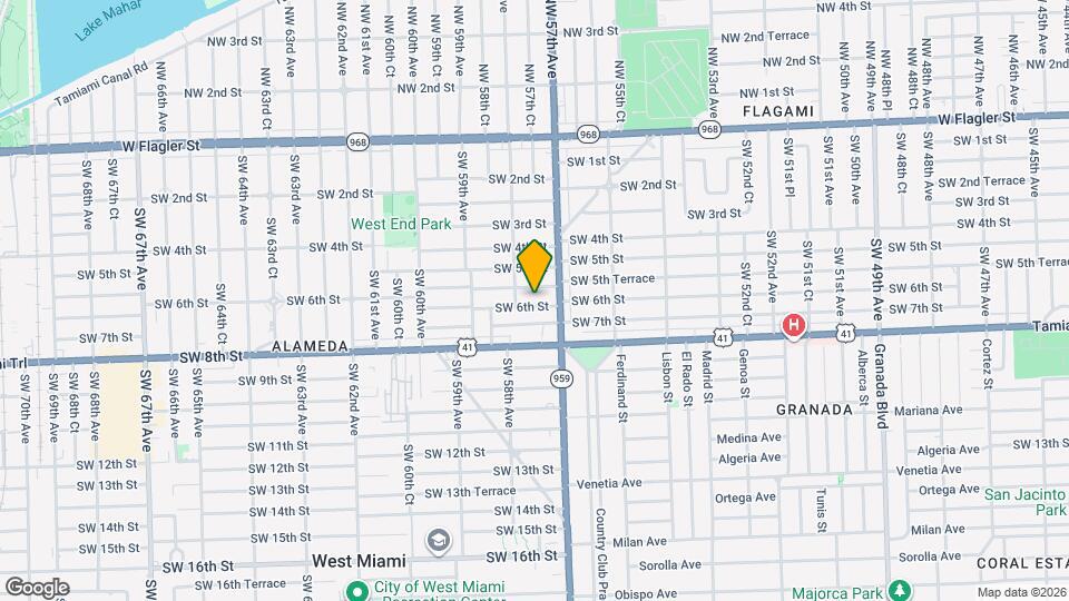 5737 SW 6th St Map and Location Details