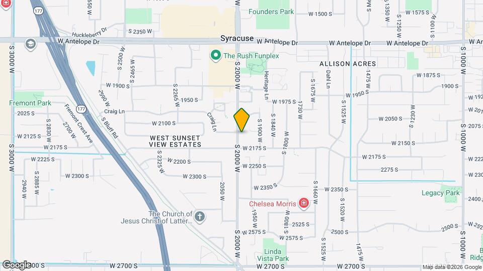 2127 S 2000 W Map and Location Details