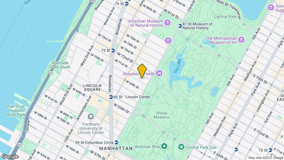 19 W 70th St Mapa y Detalles de la Ubicación