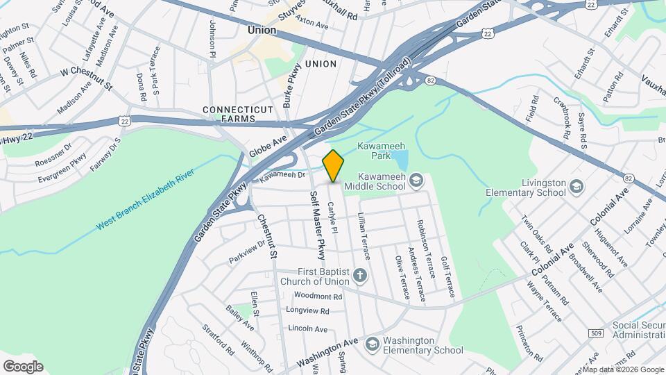 331 Winfield Ter, Unit 1st Floor Map and Location Details