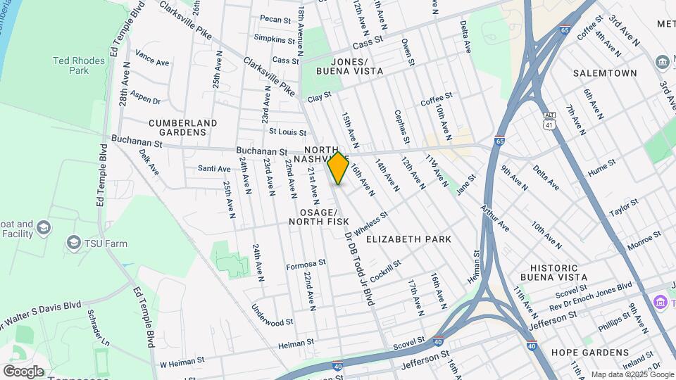 1732 Dr Db Todd Jr Blvd, Unit B Mapa y Detalles de la Ubicación