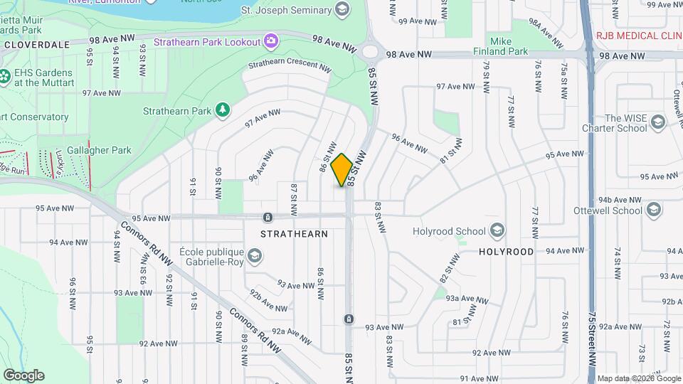9526 85 St NW Map and Location Details