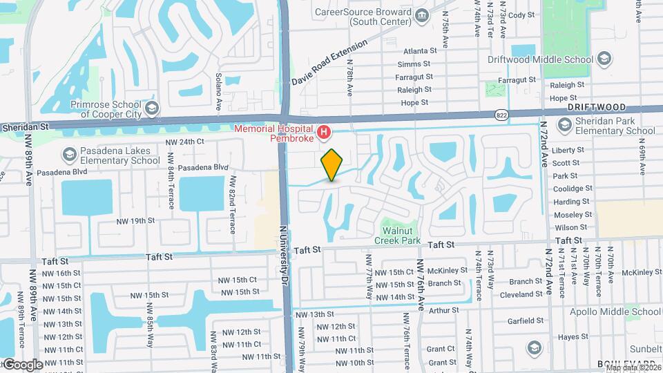 7915 NW 20th St Map and Location Details
