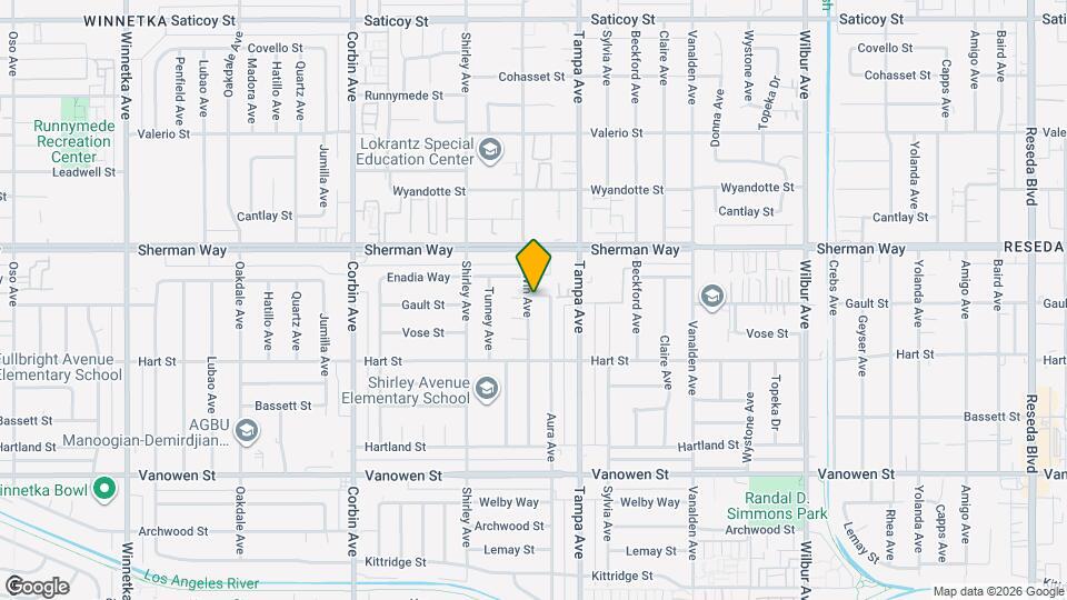 7068 Calvin Ave Mapa y Detalles de la Ubicación
