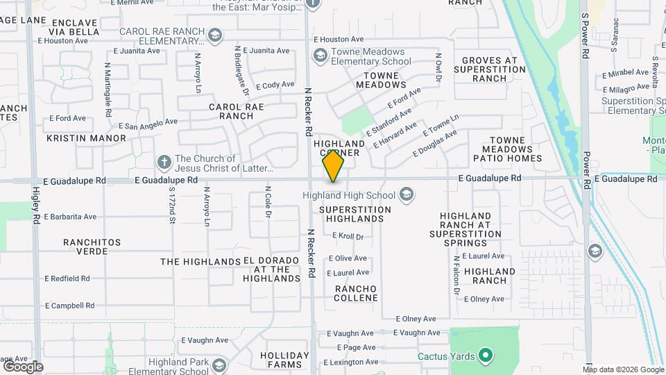 4058 E Aspen Way Map and Location Details