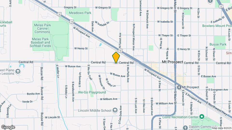 705 W Central Rd Map and Location Details