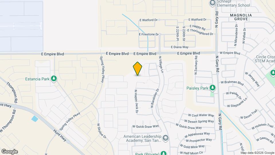 2543 W Arroyo Way Map and Location Details