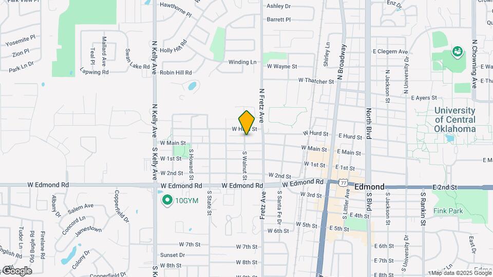 16 N Walnut St Map and Location Details