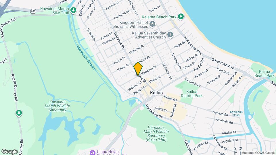 509 Kawainui St Mapa y Detalles de la Ubicación