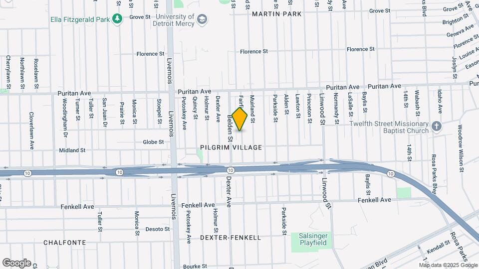 15751 Fairfield St Map and Location Details