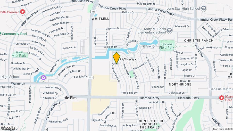 12567 Hawk Creek Dr Map and Location Details