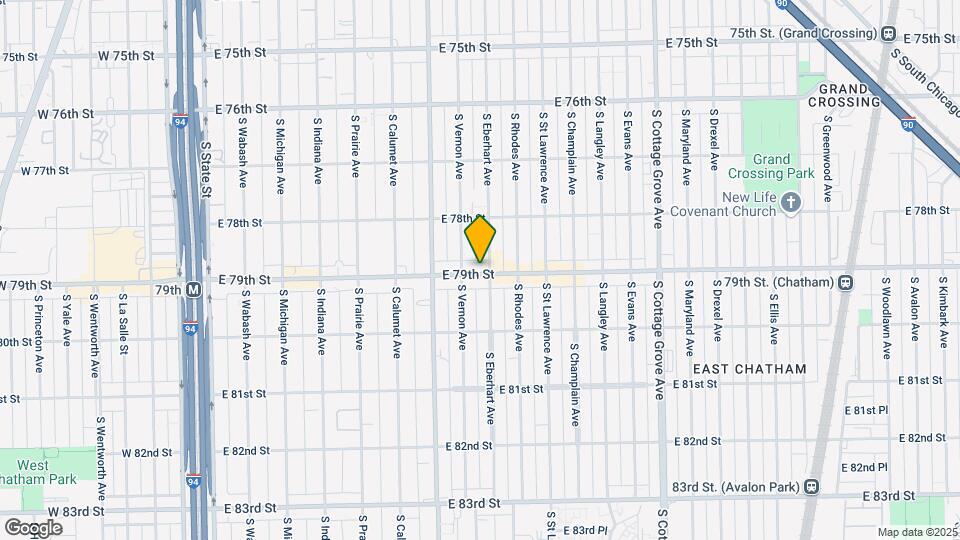 7852 S Eberhart Ave Map and Location Details