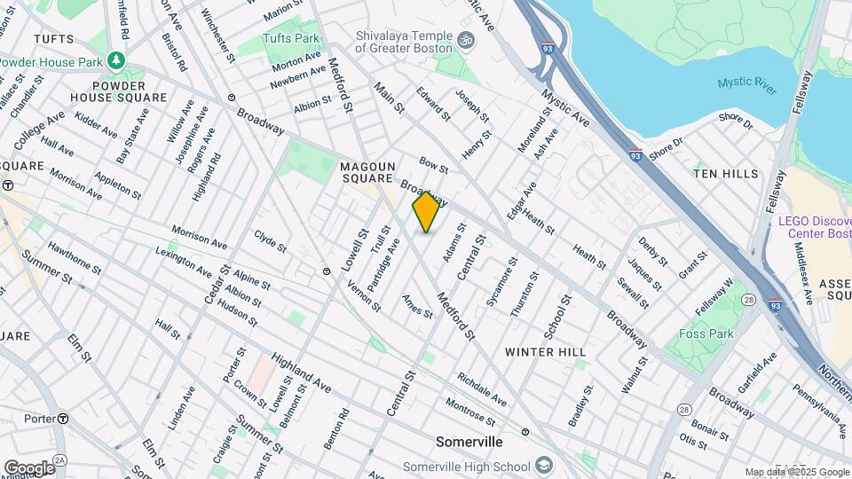90 Bartlett St, Unit 1 Map and Location Details