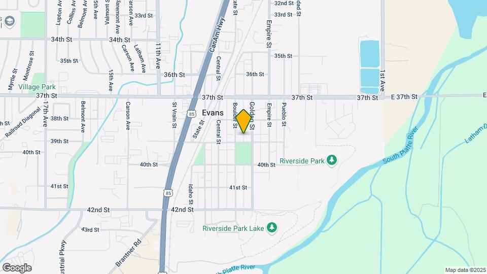 717 39th St Map and Location Details