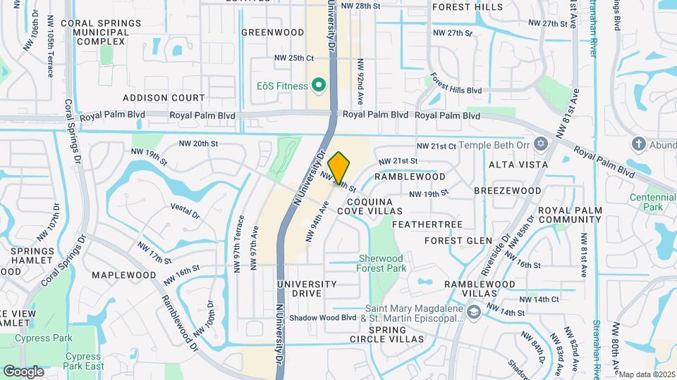1901 NW 94th Ave, Unit # 106A Map and Location Details