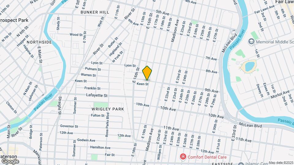 382-384 E 18th St Map and Location Details