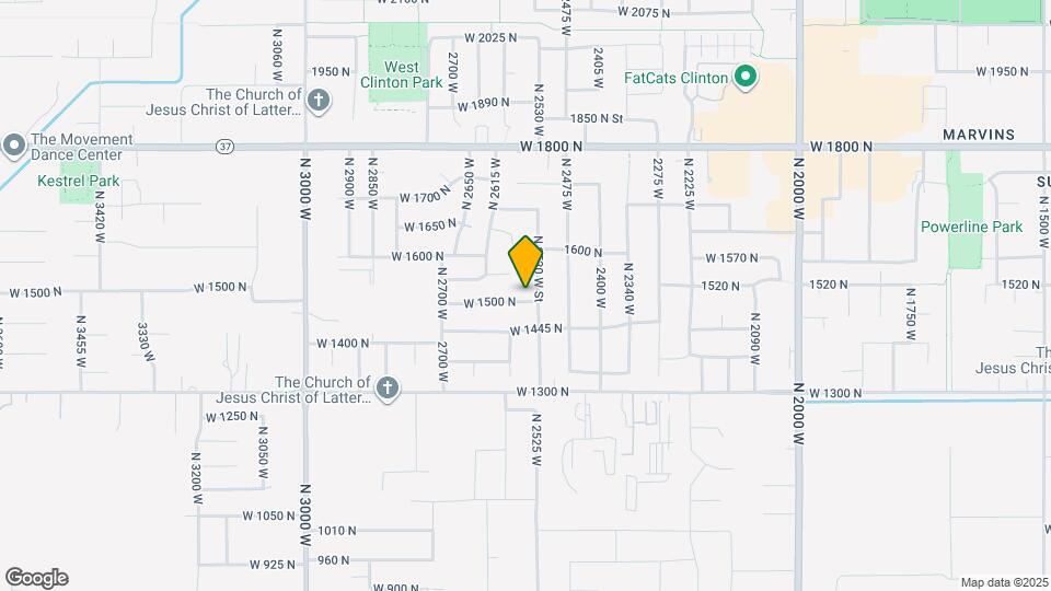 2552 W 1500 N Mapa y Detalles de la Ubicación