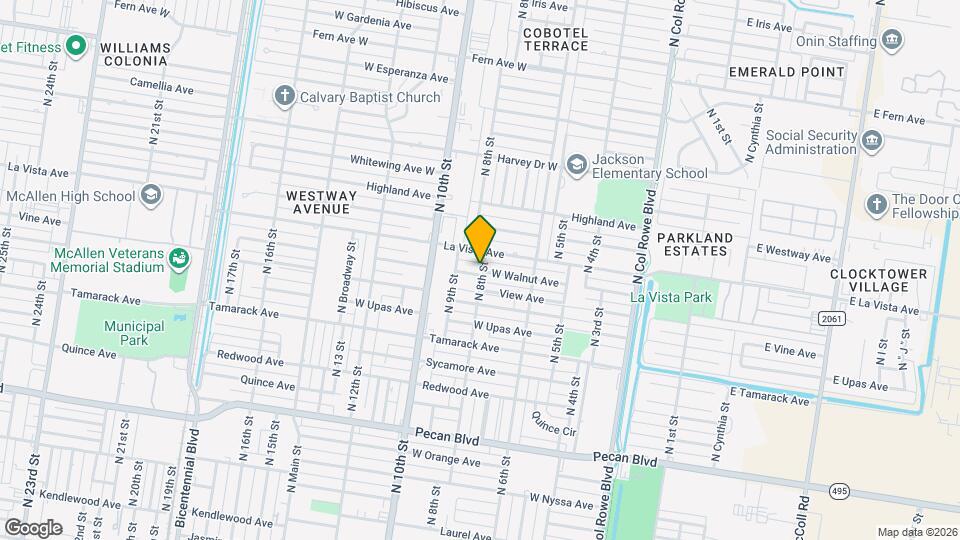 800 Walnut Ave Map and Location Details