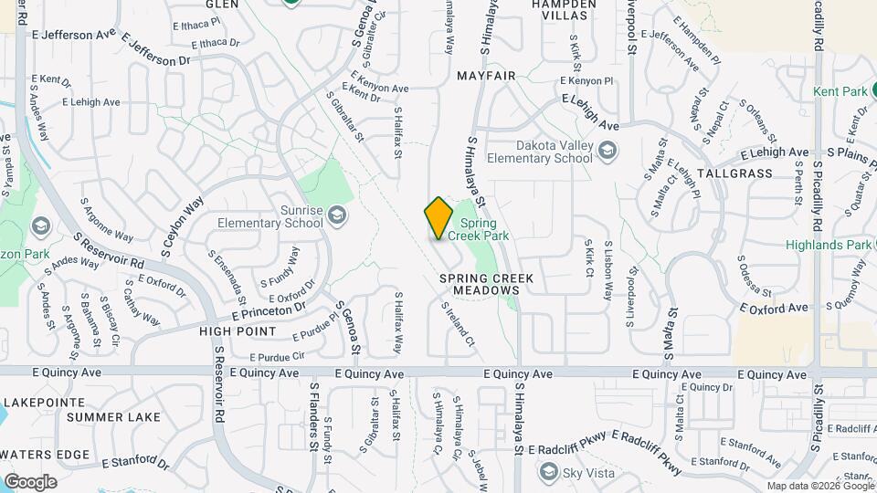 4054 S Himalaya Way Map and Location Details