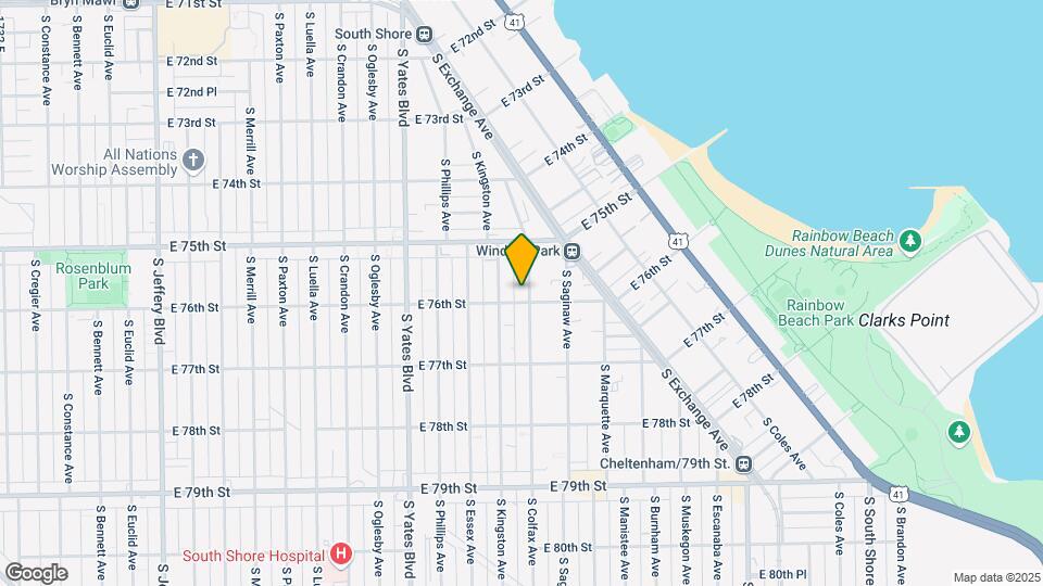 7548-7558 S Colfax Ave Mapa y Detalles de la Ubicación