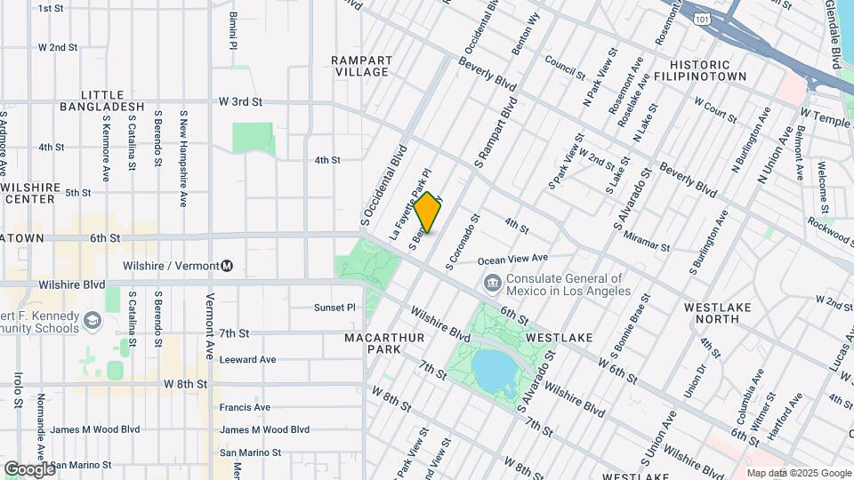 517 S Rampart Blvd Mapa y Detalles de la Ubicación