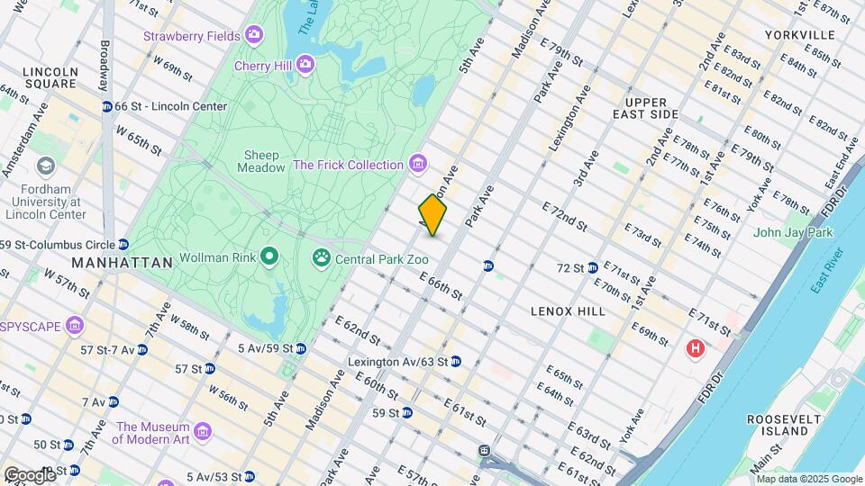 40-42 E 68th St Map and Location Details