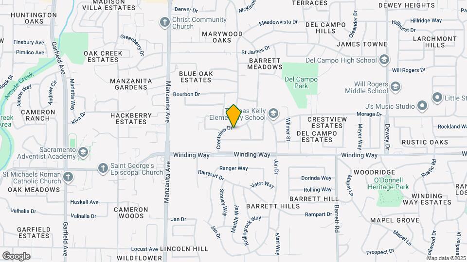 4746 Crestview Dr Map and Location Details
