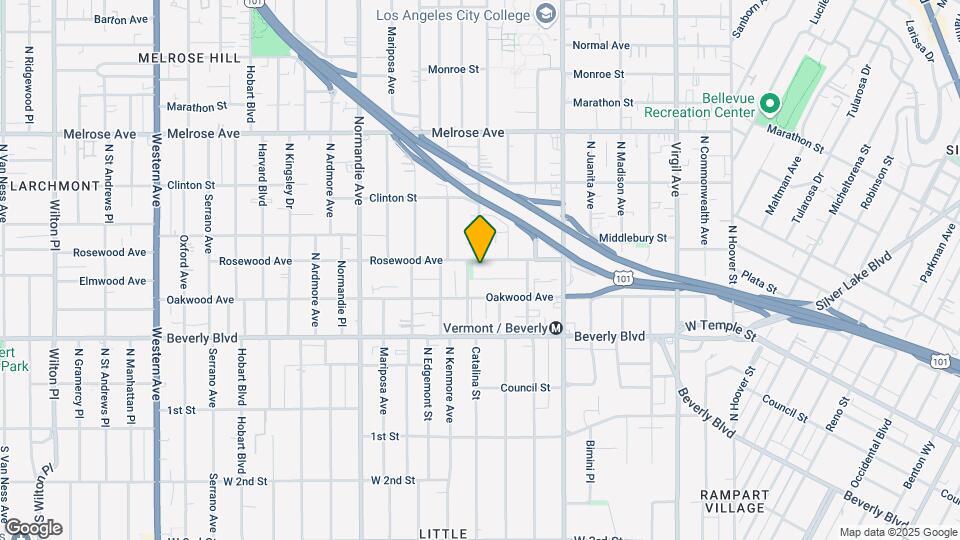 4156 Rosewood Ave Map and Location Details