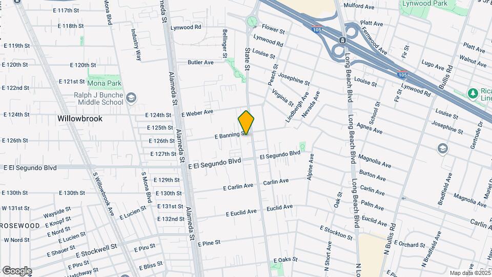 2813 N Santa Fe Ave Mapa y Detalles de la Ubicación