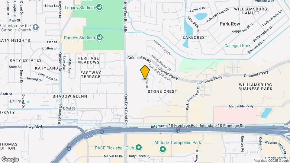 1327 S Maple Dr Map and Location Details