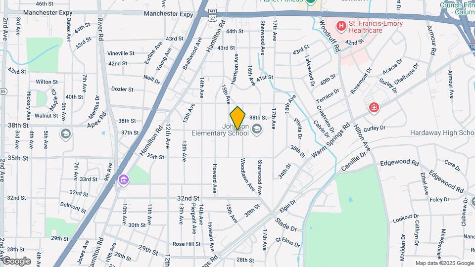 3625 Woodlawn Ave Map and Location Details