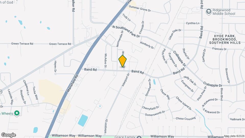 9478 Woodcrest Dr Map and Location Details