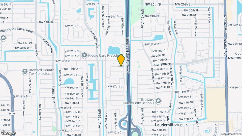 5204 NW 18th Pl Map and Location Details