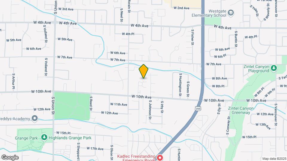909 S Keller St Map and Location Details