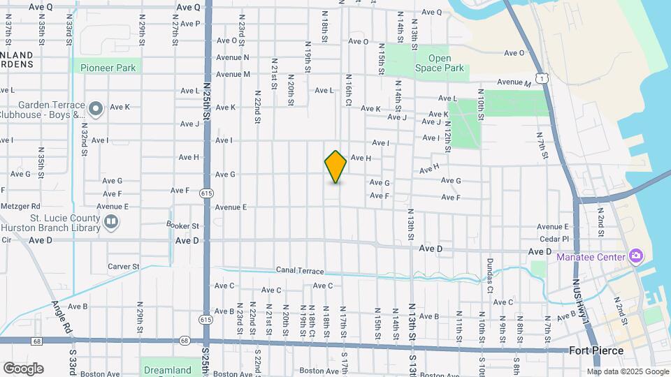 703 N 17th St Map and Location Details