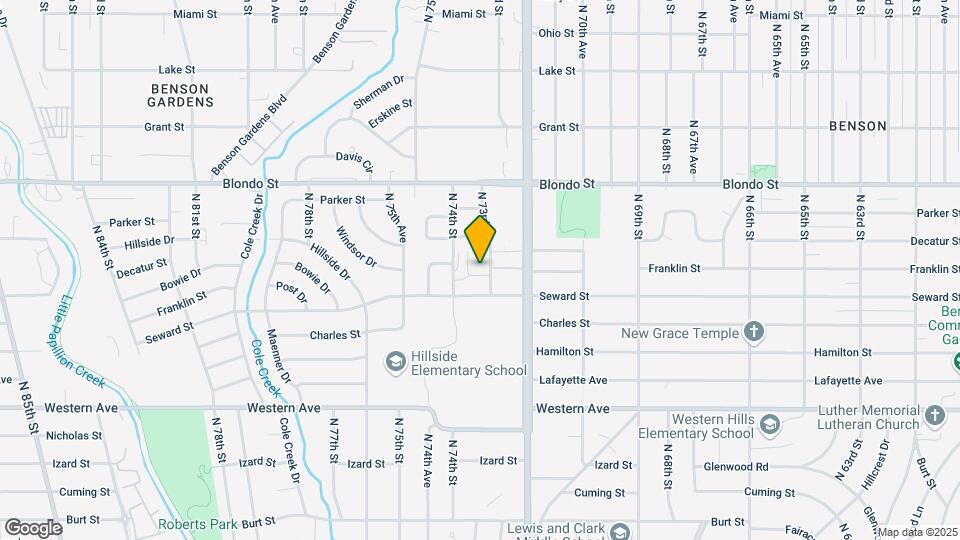 1700 N 73rd St Map and Location Details